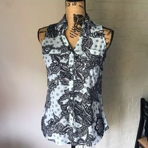 *CLOSET CLEAN OUT!*  Express Blue/ Black top